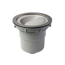 Belca 流し台 浅型 排水トラップ基本セット 下向き排水・プラスチック製浅型ゴミカゴタイプ 直径(外径)18×高さ17.2cm グレー BL規格対応 日本製 TRP-SJ