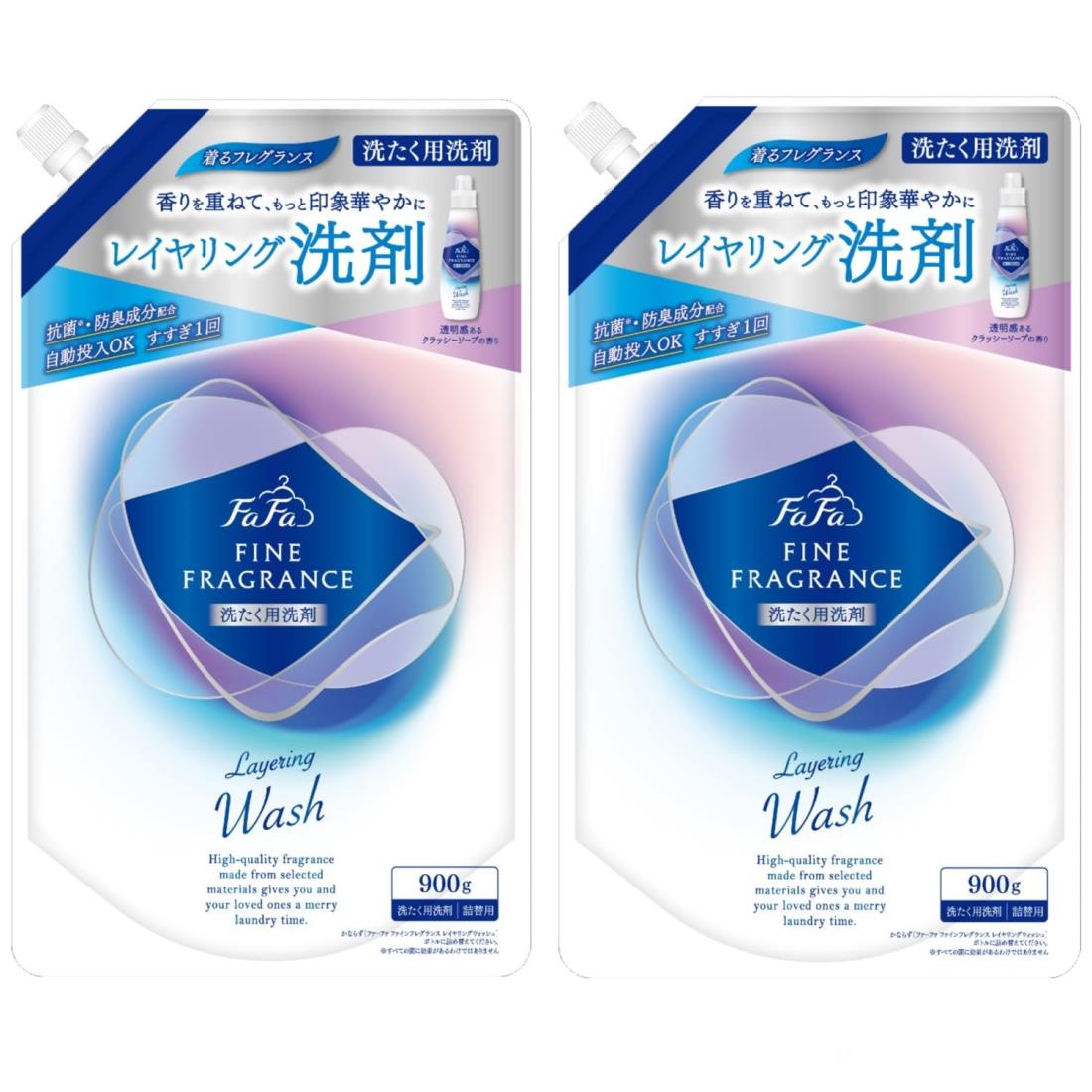 【まとめ買い】ファーファ ファインフレグランス レイヤリングウォッシュ 液体洗剤 クラッシーソープの..