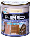 アサヒペン 塗料 ペンキ 水性屋外用ニス 0.7L ツヤあり透明 水性 ニス 低臭 屋外用 耐候性 防カビ性 日本製