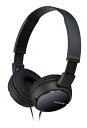 ソニー ヘッドホン MDR-ZX110 : 密閉型 折りたたみ式 ブラック MDR-ZX110 B(2)