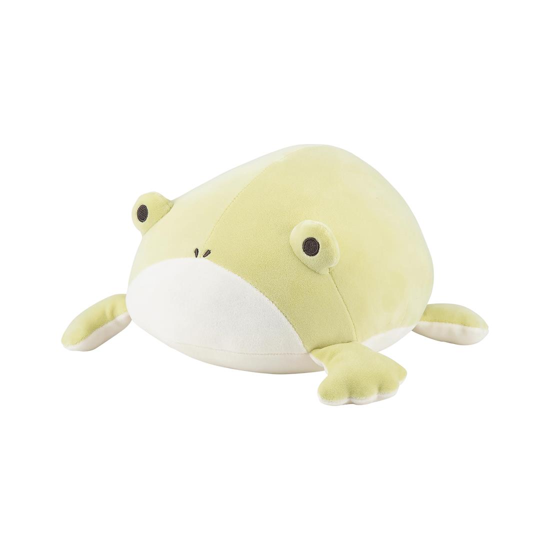 りぶはあと ボルスタークッション マシュマロアクアミエ カエル (全長約20cm) ぬいぐるみ ふわふわ 18207-52