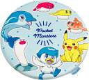 MORIPiLO モリシタ ポケモン 座布団 椅子 クッション 40x40cm 丸型 冷感 低反発 キャラクター グッズ ポケットモンスター パルデア ブルー 4621390