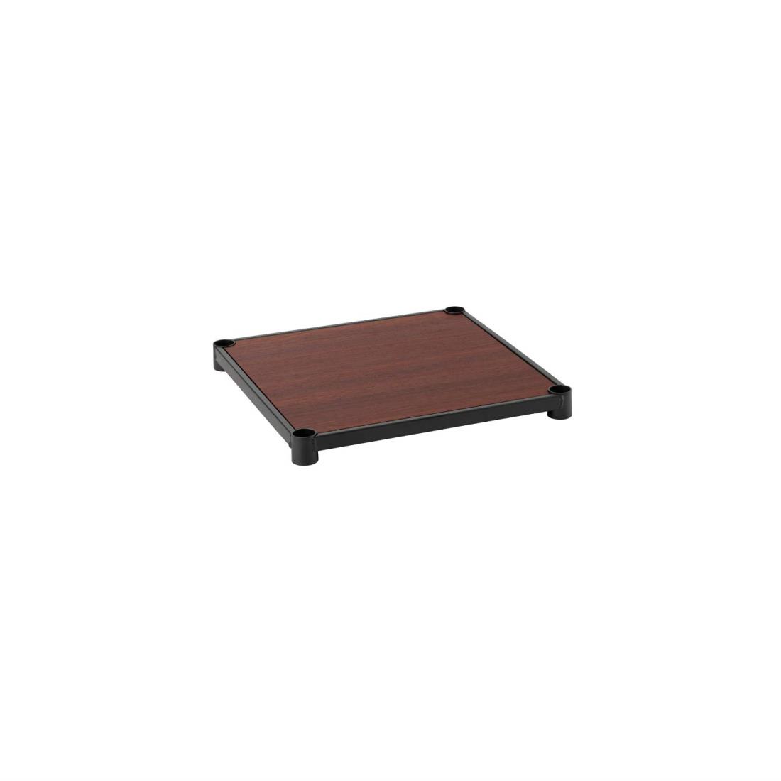 [ドウシシャ]ルミナス スチールラックパーツ ブラック 商品サイズ:幅41×奥行41×高さcmノワールシリーズ ウッドシェルフ 幅40 奥行40 NO4040-WD