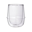 KINTO (キントー) KRONOS ダブルウォール コーヒーカップ 250ml 耐熱ガラス 電子レンジ・食洗機対応 ギフト プレゼント 23107