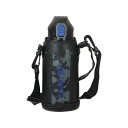 パール金属 水筒 ボトル 800ml 0.8L 直飲み ダイレクト 保冷 スポーツ ドリンク ポーチ付 ブルー×ブラック ファストチャージャー HC-179(3)