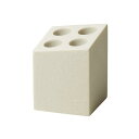 ideaco(イデアコ) 傘立て 4本挿し 幅9.3×奥行9.3×高さ12.3cm mini cube stone sand white (ミニキューブ ストーンサンドホワイト)