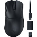 Razer レイザー DeathAdder V3 HyperSpeed ワイヤレス ゲーミングマウス 超軽量 55g 小型 コンパクトな形状でありながら自然なグリップを提供 つかみ持ち/つまみ持ちに対応 高速かつ正確なマウス操作を実現 エルゴノミック設計 Focus X 26K オプティカルセンサー デスアーダ