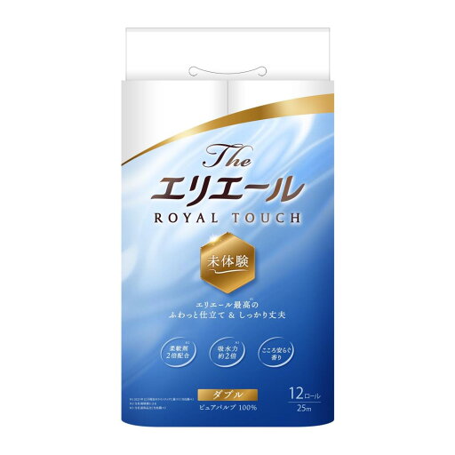 エリエール トイレットペーパー The エリエール 25m×12ロール ダブル パルプ100% こころ安らぐ香り エリエール トイレットペーパー The エリエール 25m×12ロール ダブル パルプ100% こころ安らぐ香り