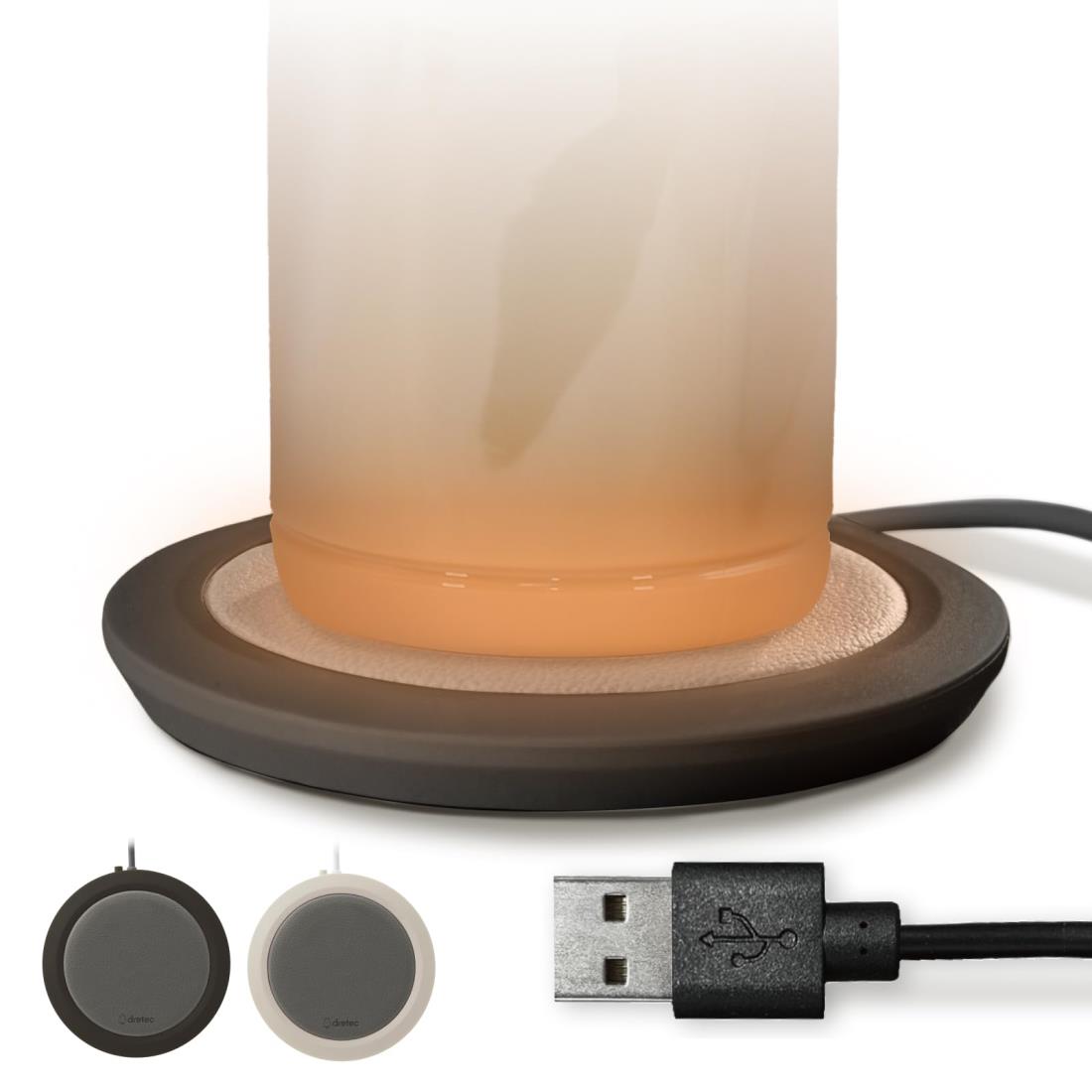 ドリテック(dretec) カップウォーマー ペットボトルOK マグカップOK 保温コースター 自動OFF USB コン..