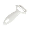 貝印 KAI サビにくい 丈夫な チタン製 ピーラー 皮むき器 じゃがいも 芽取り付 KAI KITCHEN ホワイト 日本製 DH8010