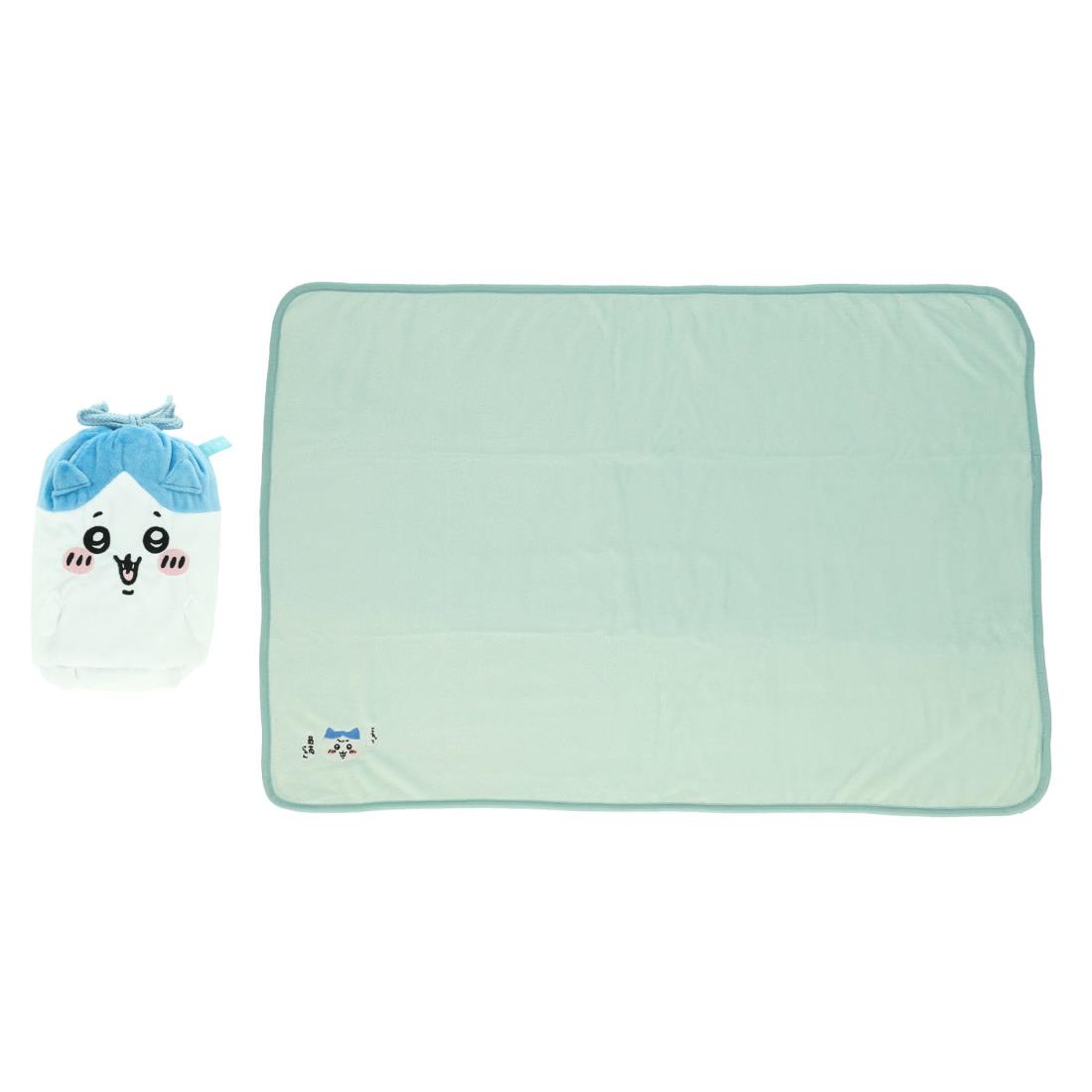 [丸眞] マスコット巾着付きブランケット 0775038400 24ハチワレ ブランケット:約H70×W100cm 収納時:約H..