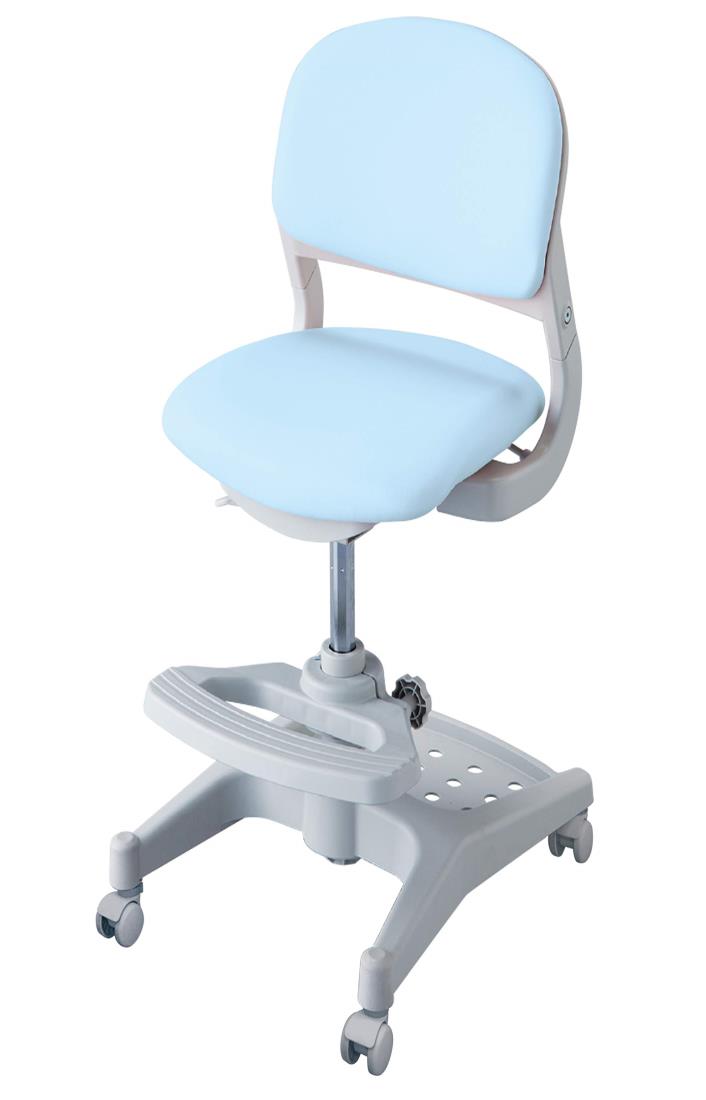 KOIZUMI(コイズミ学習机) 学習椅子 ライトブルー サイズ:W456×D525~550×H765~875mm SH435~545mm(外寸) ハイブリッドチェア ライトブルー色 CDC-872LB