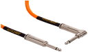 【正規品】 ERNIE BALL 6079 楽器用シールドケーブル 10フィート BRAIDED INSTRUMENT CABLE 3.05m ネオン・オレンジ