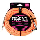 【正規品】 ERNIE BALL 6084 楽器用シールドケーブル 18フィート BRAIDED INSTRUMENT CABLE 5.49m ネオン・オレンジ