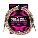【正規品】 ERNIE BALL 6426 楽器用シールドケーブル 10フィート BRAIDED INSTRUMENT CABLE 3.05m エメラルド・アーガイル