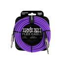 【正規品】 ERNIE BALL 6420 楽器用シールド ケーブル 20フィート FLEX INSTRUMENT CABLE 6.09m S-S型 パープル