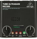 Behringer 真空管マイクプリアンプ 12AX7真空管搭載 リミッター/48Vファンタム/Phaseスイッチ/20dB PADスイッチ搭載 MIC300