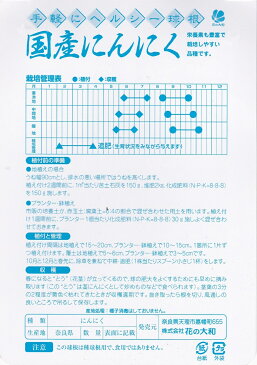 国産にんにく【花の大和】約150g入（充填時）にんにく種