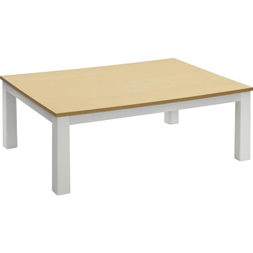 [山善] こたつ テーブル 長方形 幅105cm×奥行75cm リバーシブル天板 中間入切スイッチ 温度調節無段階 ..