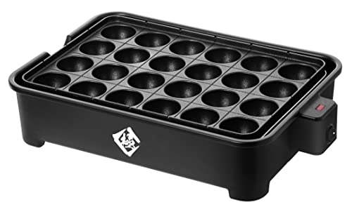 [山善] たこ焼き器 24穴 極のたこ焼き器 1200W 着脱式プレート フッ素コーティング 簡単お手入れ 串ガイド付 ワンタッチ操作 送料無料