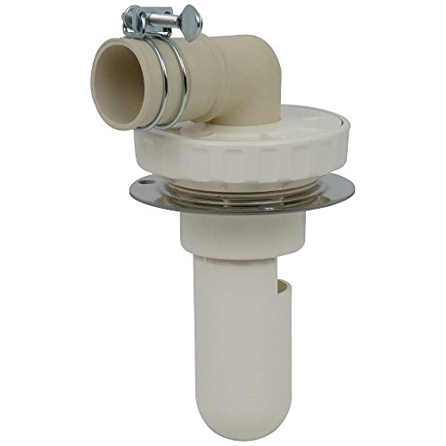 カクダイ 洗濯機用 排水トラップ におい防止 床直接取り付け 呼50VU管用 ステンレスプレート付 通気弁..