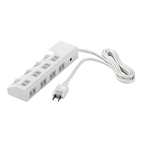 バッファロー BUFFALO 電源タップ 8個口 個別スイッチ4個付 1.5m ホワイト BSTAPSD2815WH 送料無料