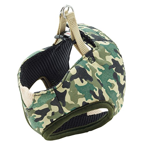 ペティオ (Petio) ARFashion 迷彩ベストハーネス グリーン 超小型犬用 SS サイズ 送料無料