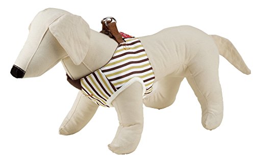 ペティオ (Petio) リトルエンジェル ベストハーネス ストライプ ブラウン 超小型犬用 SS サイズ 送料無料