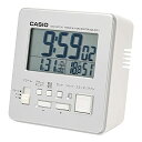 CASIO(カシオ) 目覚まし時計 電波時計 シルバー デジタル 小型 スヌーズ ライト DQD-805J-8JF 送料無料