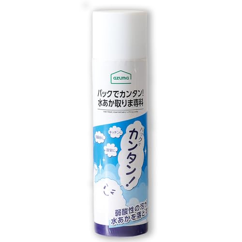 アズマ 水垢汚れ洗剤 TKパックで簡単! 水あか取りま専科 正味量180ml スプレー式 密着泡が汚れを落とす..