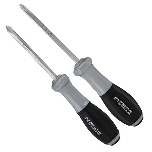 SK11(エスケー11) 潰れたネジも回せる パーフェクトドライバー 2 2本組セット +No.1×80mm +No.2×100mm N 送料無料