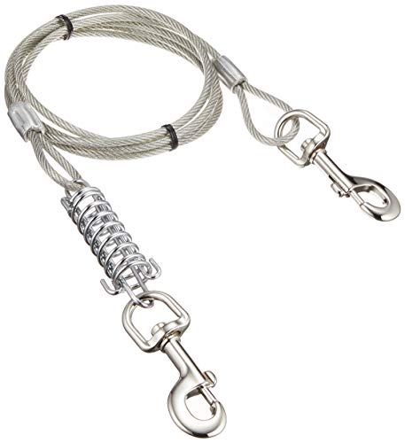 ドギーマン ランナーケーブル ショックレス付 シルバー 2m 送料無料