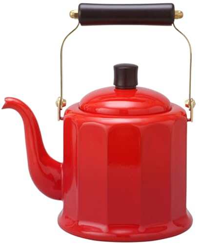 野田琺瑯(Nodahoro) ケトル 2.0L ホーロー ガス火/IH対応 日本製 ロイヤルクラシック レッド RCL50KR 送料無料