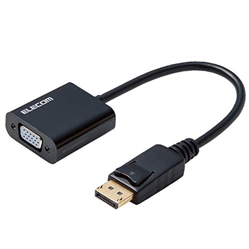 エレコム DisplayPort to VGA 変換アダプタ ブラック AD-DPVGABK 送料無料 エレコム DisplayPort to VGA 変換アダプタ ブラック AD-DPVGABK 送料無料