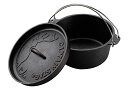 キャプテンスタッグ(CAPTAIN STAG) キャンプ バーベキュー ダッチオーブン 鉄鋳物 22cm シーズニング不要 UG-306 送料無料(4)