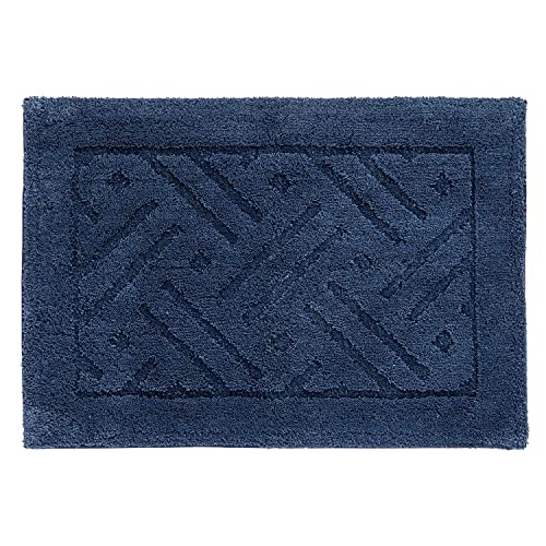 オカ(OKA) 乾度良好リッカ バスマット 約50cm×70cm ネイビー (吸水 速乾 洗える 大判 かんどーくん) 送料無料