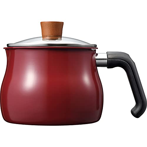 和平フレイズ マルチポット Mサイズ 14cm 2.2L (1~2人用) レッド IH対応 ふっ素樹脂加工 ご飯鍋 ミルクパン 揚げ鍋 送料無料