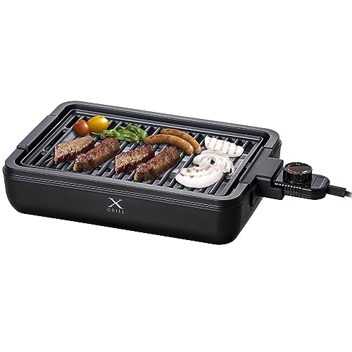 [山善] 焼き肉グリル 減煙 コンパクトプレート XGRILL 一人暮らし 二人暮らし 「素早く、美味しく焼け..