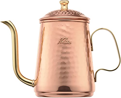 カリタ Kalita 経年変化を楽しむ 銅製 コーヒーポット 600ml 細口 ノズル 直火 日本製 Cuケトル600 #52260ドリ 送料無料