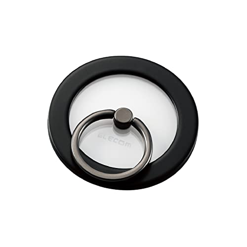 エレコム スマホリング マグネット 落下防止 クリア [Magsafe対応のiPhone用(iPhone13/12)] MAGKEEPシ ..