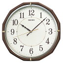 セイコークロック(Seiko Clock) 掛け時計 電波 アナログ 茶メタリック 305×305×47mm KX274B 送料無料