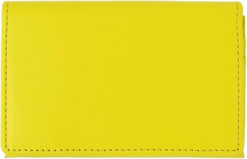 [スリップオン] 名刺入れ ノワール名刺入れ B-NSL-2403 本革 シンプル 名刺約30枚収納可能 イエロー 送料無料