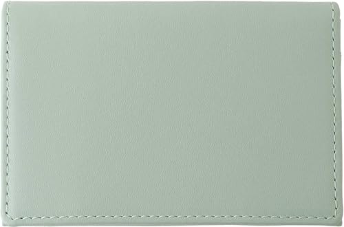 [スリップオン] 名刺入れ ノワール名刺入れ B-NSL-2403 本革 シンプル 名刺約30枚収納可能 セージグリ..