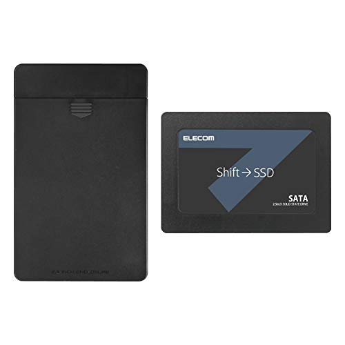 エレコム 内蔵SSD 480GB 2.5インチ SATA3.0 HDDケース付 データ移行ソフト HD革命 Copy Drive Lite付 ESD-IB0480G