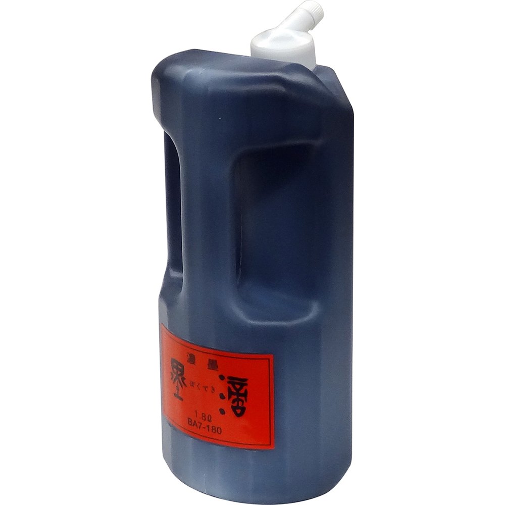 サイズ：1800 ml◆商品名：呉竹(Kuretake) 墨汁 濃墨墨滴 1.8L BA7-180一般書道用液墨色に力強い立体感があり、表具性に優れる。115mm×275mm×115mm【容量】1.8L一般書道用液墨色に力強い立体感があり、表具性に優れる。