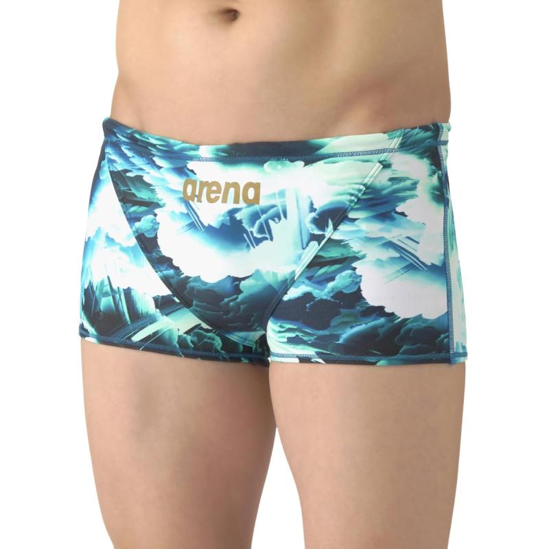 arena(アリーナ) 競泳水着 トレーニング用 メンズ  水泳 スイミング 耐久性 練習用 トレーニング向け ショートレッグ AS6SWM17M