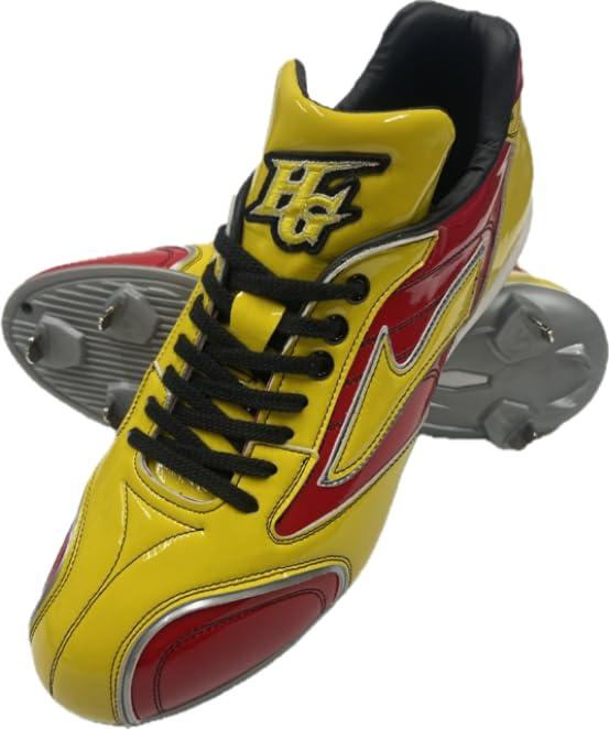 Rakuten - HI-GOLD ハイゴールド エナメルカラースパイク 樹脂ソール埋込式固定金具（7本歯) PSS-A003 レッド×イエロー