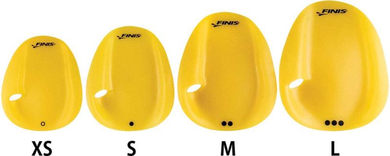 フィニス(Finis) 水泳 練習用 アジリティ フローティング パドル XS 105129 イエロー