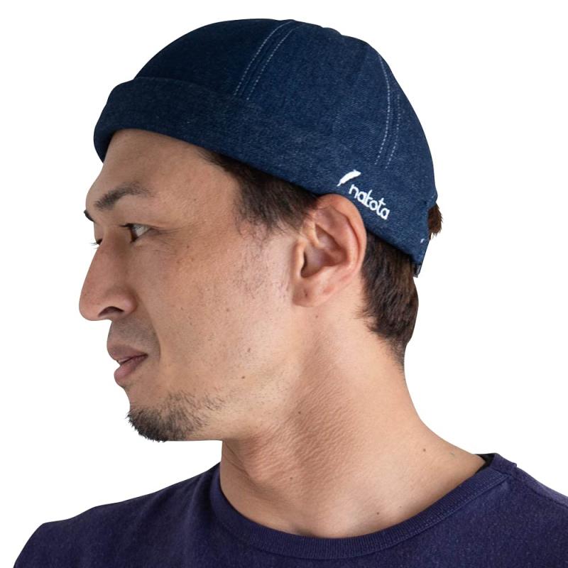 [ナコタ] Denim Sweat Roll Cap アクティブデニムロールキャップ フィッシャーマンキャップ 帽子