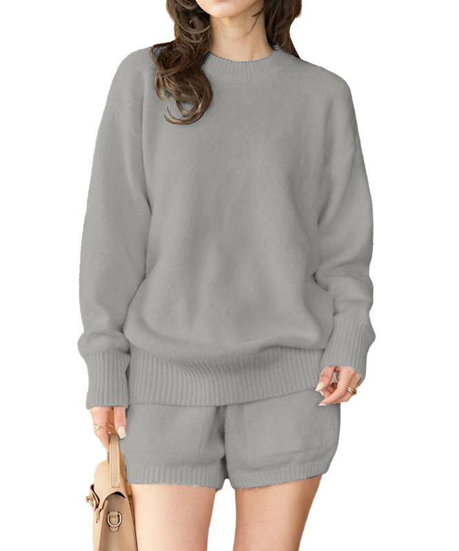 [神戸レタス] セットアップ ニット × ショートパンツ 2点セット レディース 秋 冬 ...